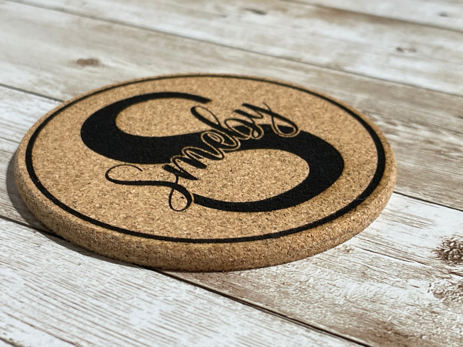 Personalized Cork Coasters set of 468 or 10 Monogram and Etsy