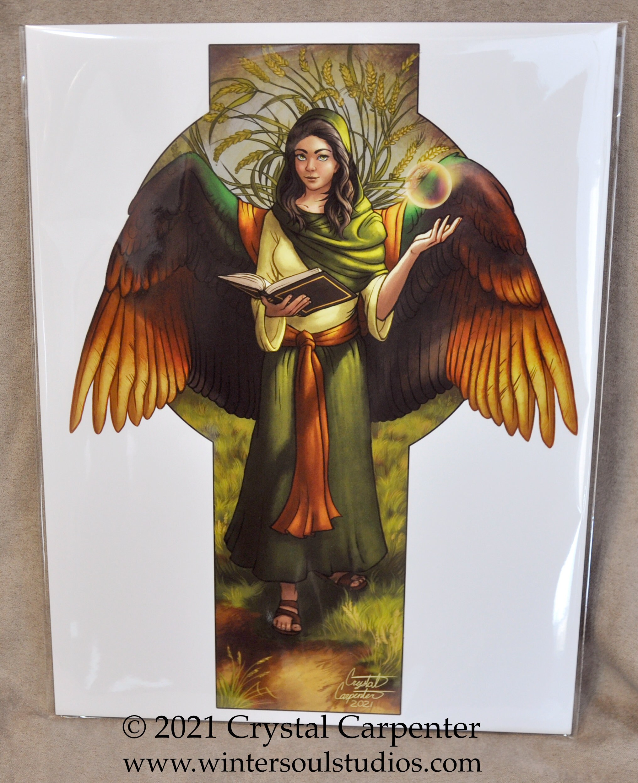 Uriels Light Collectible Art Print Archangel Angel - Etsy