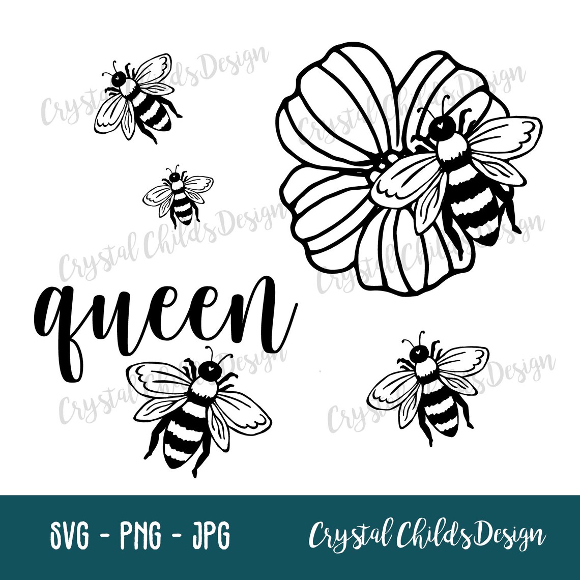 Bee SVG Bundle Cricut Bee SVG Bundle SVG Bee Floral Bundle | Etsy