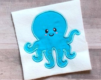 Bebé Pulpo Applique, Diseño de Bordado, Archivo Digital