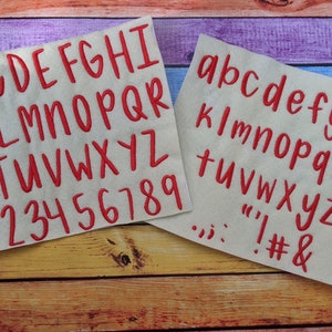 Candy Lane Font, 1/2 inch, 3/4 inch, 1 inch, 1.25 inch, 1.5 inch, BX Files, Embroidery Design, Digital File