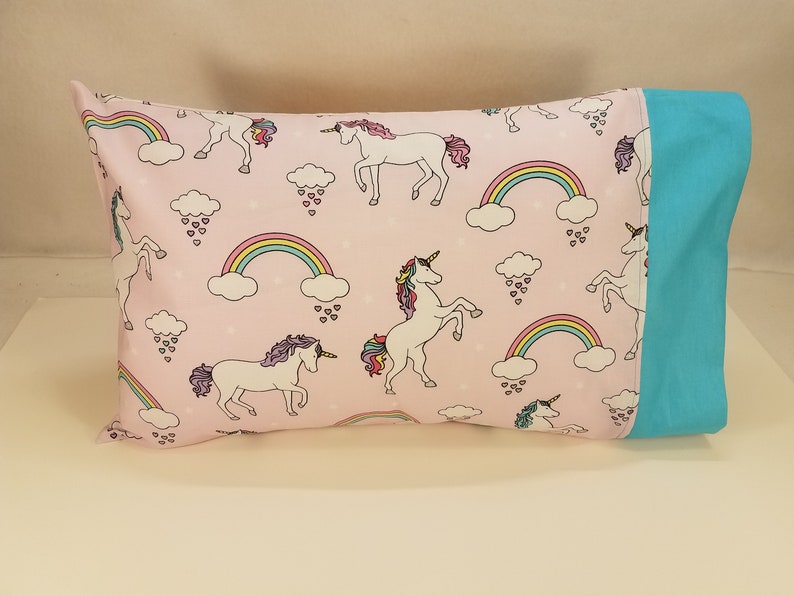 TODDLERTRAVEL Personalized Unicorn Pillow Case Big Sister Gift Adoption Day Gift Daycare Preschool