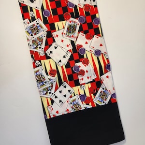 Taie d'oreiller de taille standard | sur le thème du poker | Jeu de cartes sur le thème | 100 % coton