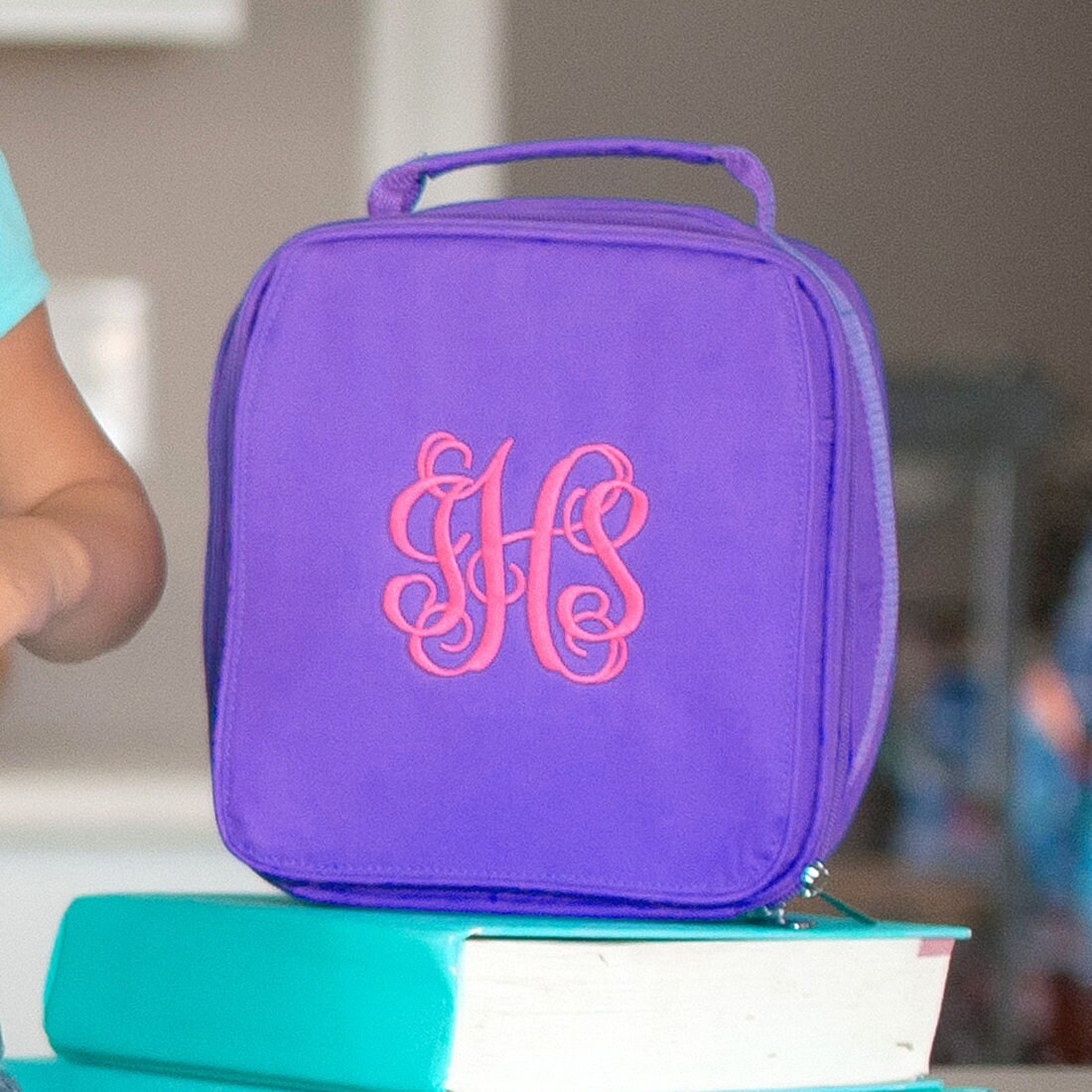 purple lunch cooler