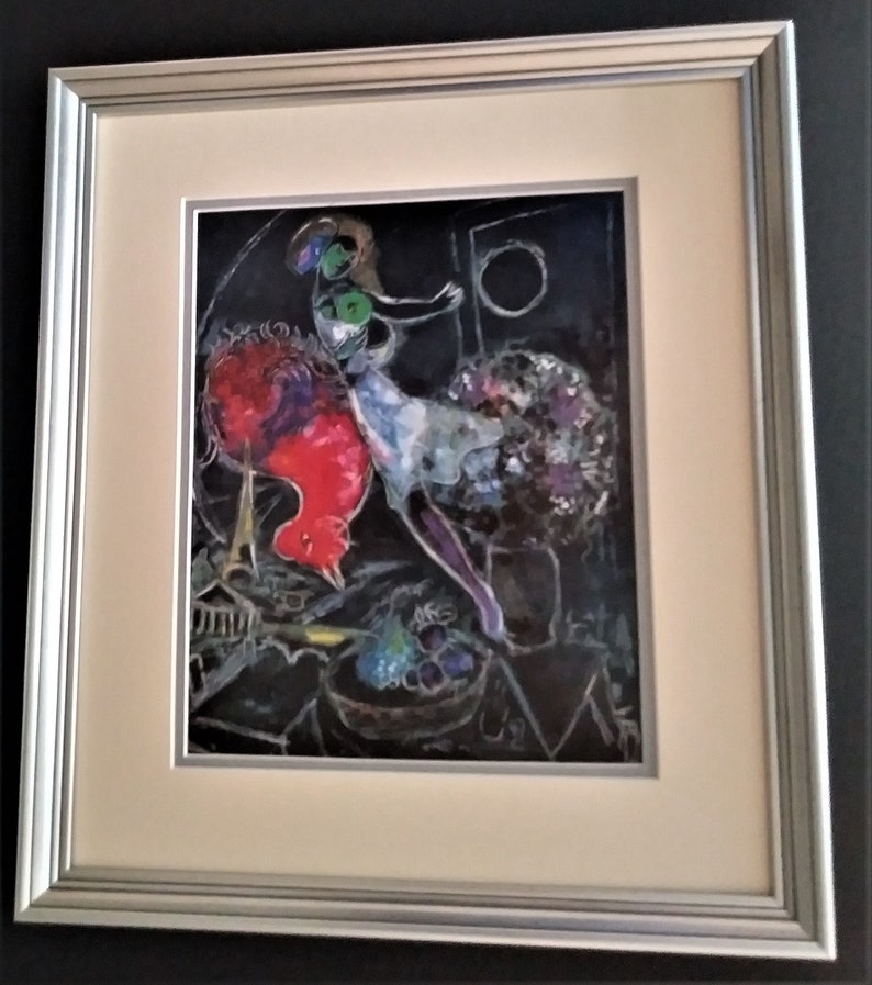 Marc Chagall Night Vintage Framed Art