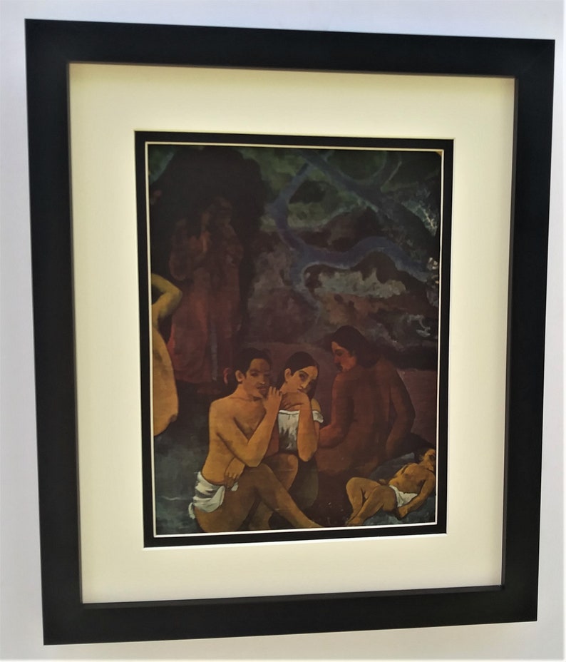 Gauguin Where Do We Come From Vintage Art Framed Etsy Gauguin where do we come from vintage art framed etsy
