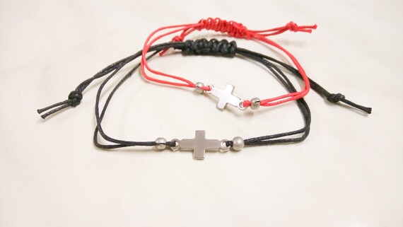 cross bracelet string