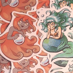 Chibi Mermaid Stickers