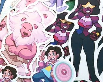 Steven Universe Crystal Gems Stickers