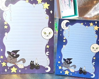 Witch Cat Memo Pad Note Pad
