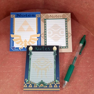 Zelda Memo Pads - Hylian, Gerudo, Zonai