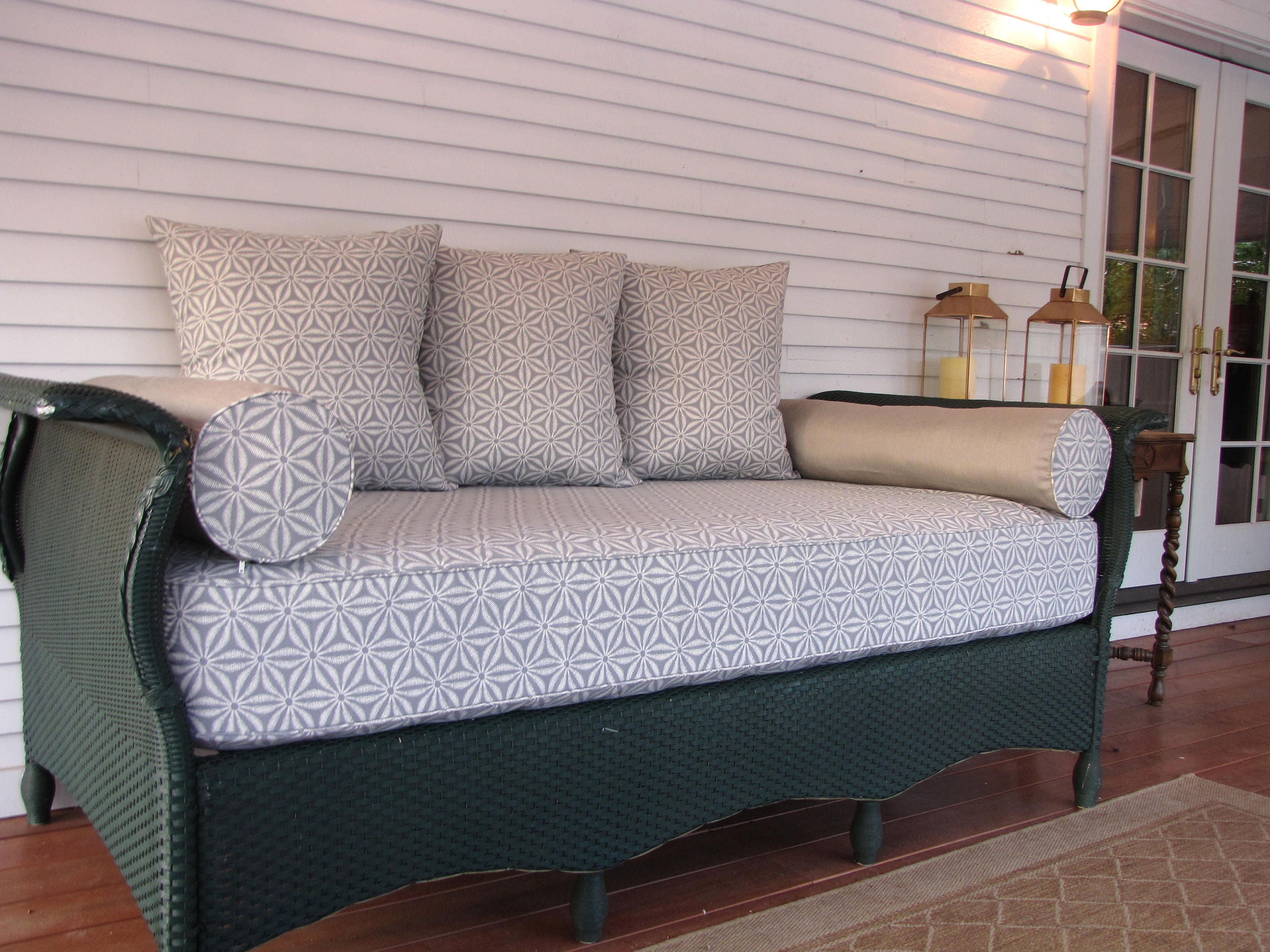 Daybed covers top and bolsters