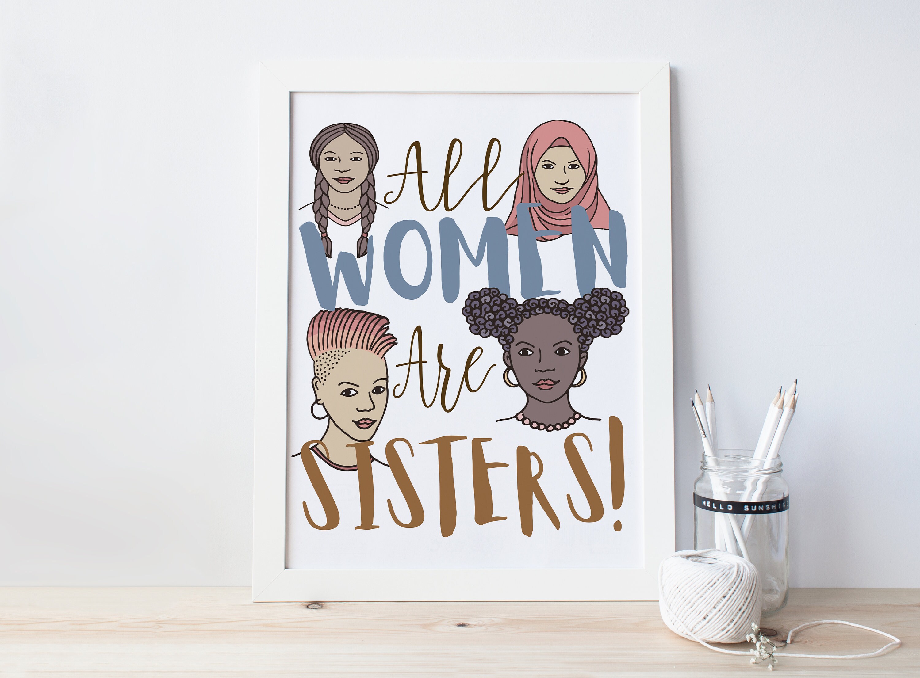 Feminist Poster Printable Feminist Wall Art Printable | Etsy