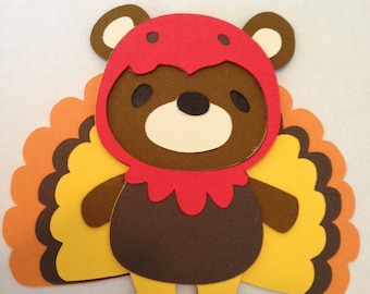 Teddy Bear Turkey Die Cut