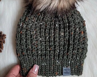 Crochet Hat // Crochet Knit Look Hat // Knit Hat