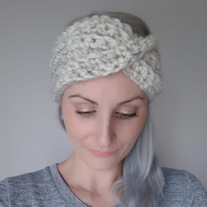 Crochet Chunky Headwrap // Crochet Headband // Crochet Earwarmer // Adult Headband image 1