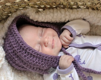 Crochet Baby Bonnet, Handmade Soft Yarn Bonnet