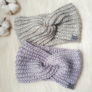 Crochet Twist Headwrap // Crochet Headband // Crochet Earwarmer // Adult Headband image 1