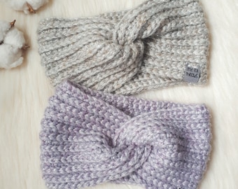Crochet Twist Headband: Chunky Knit Ear Warmer
