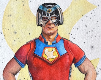 John Cena - Superhero - Watercolor Art Print
