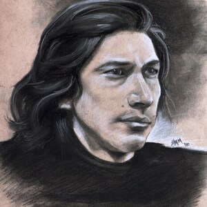 Adam Driver Portrait 11x14 Art Print image 1