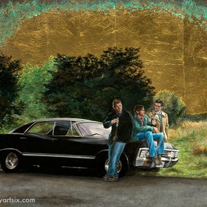 Supernatural Heaven, Hell, and the Impala Art Print 11x14 image 1