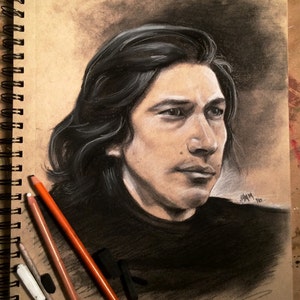 Adam Driver Portrait 11x14 Art Print image 2