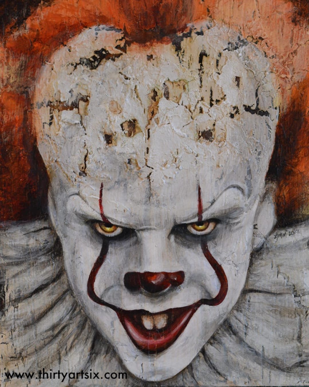 Pennywise the Clown It Stephen King Bill Skarsgård - Etsy