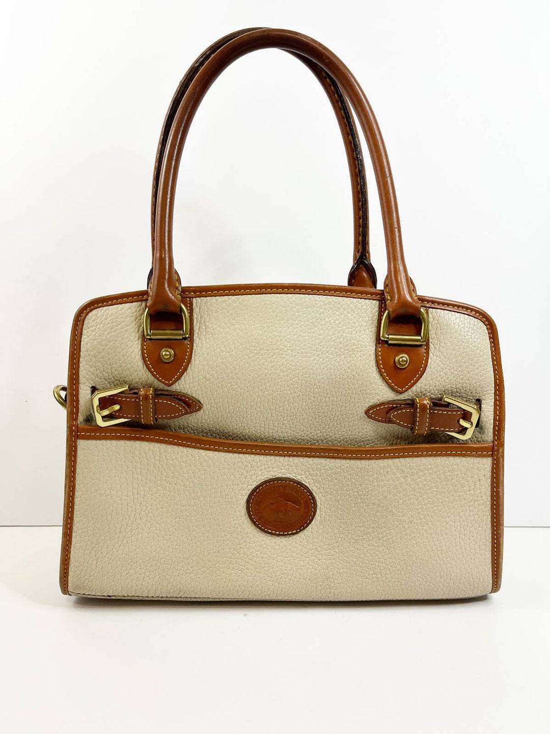 Dooney and Bourke Vintage Cream Shoulder Bag Tote Women's Etsy