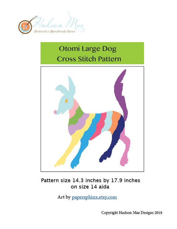 Otomi Goat and Flower Cross Stitch Pattern