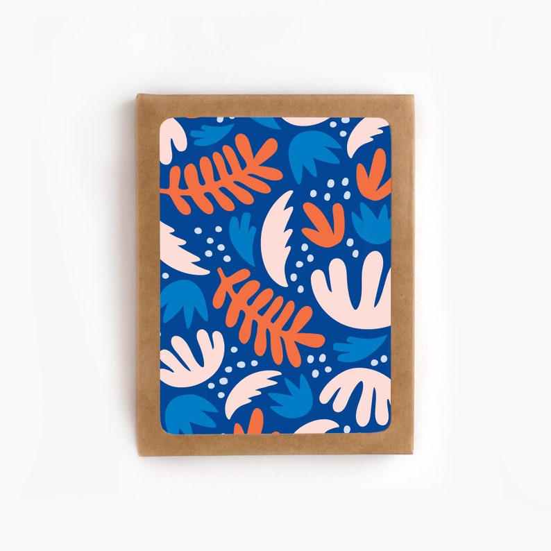 Folk Pack of 8 Blank Card Set