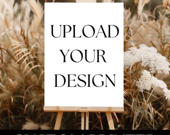 Custom Pre-designed welcome sign printed & shipped | Upload and Print your design | printing service for any occasion | CS01