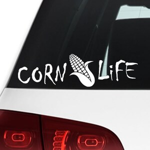 Corn Life Vinyl Car Decal, Midwest Pride, Midwestern Salt Life Alternative