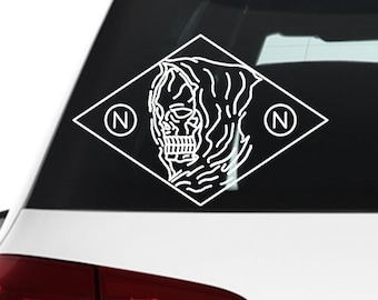 Grim Reaper Vinyl Car Decal, Bumper or Window Sticker