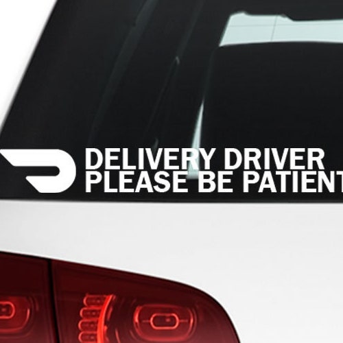 Custom Delivery Driver Car Decal Doordash Grubhub Ubereats Etsy