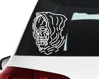 Grim Reaper Vinyl Car Decal, Bumper or Window Sticker