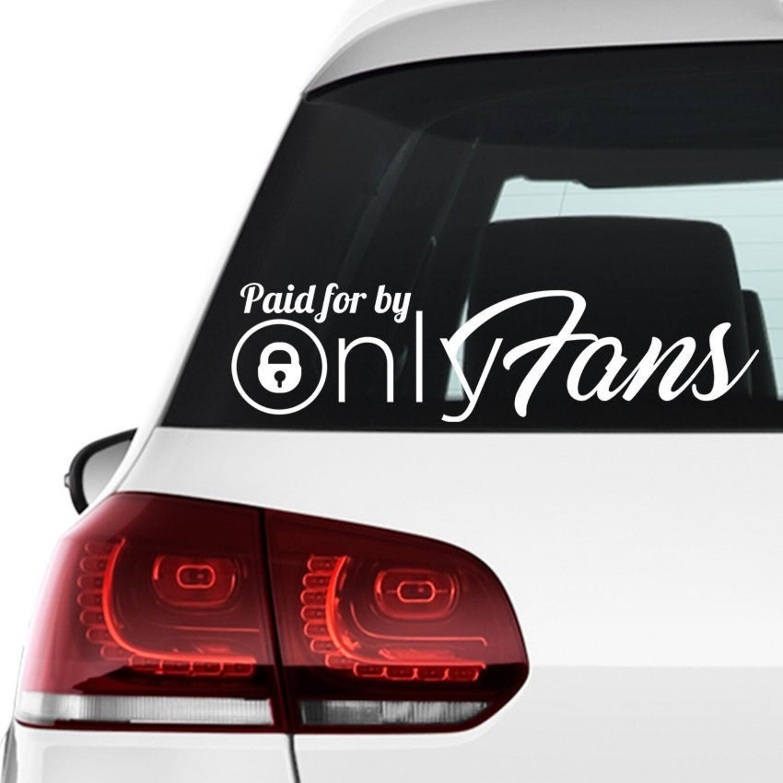 Paid For By OnlyFans Car Decal Only Fans Vinyl Bumper Sticker Etsy