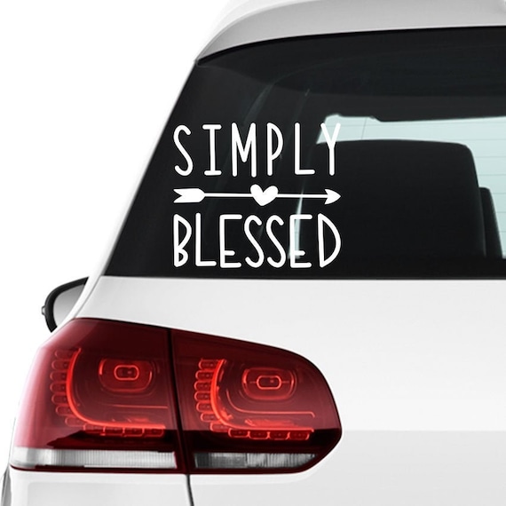 Blessed sticker cheap for car