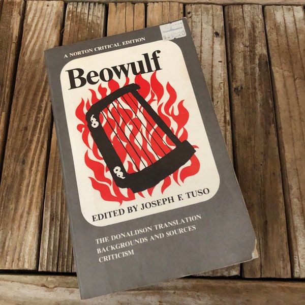 Vintage Norton Critical Edition Book Titled Beowulf