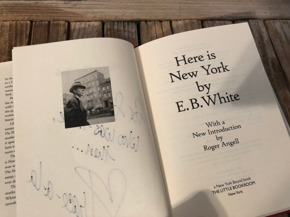 Here is new york eb white
