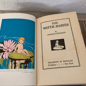 Vintage Book Titled The Water-Babies By Charles Kingsley