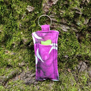 Pagan Lip Balm Holder - Cloth Chapstick Holder - USB Holder - Triple Goddess Symbol Witch Wicca Handbag Accessory Keychain