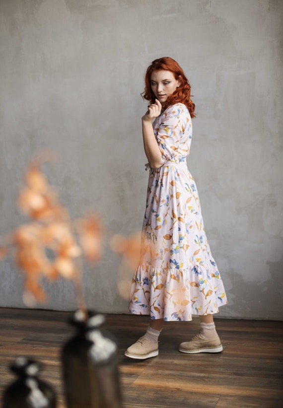 linen wedding guest dress