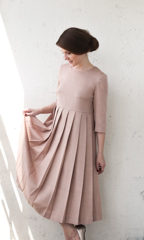 modest dusty rose bridesmaid dresses