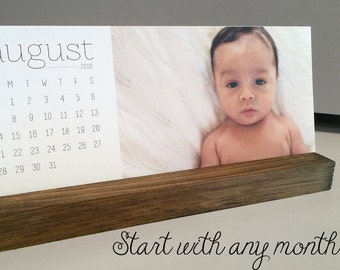 Father's Day Photo Gift // Photo Desk Calendar // Custom Photo Calendar // Calendar with Stand // Personalized Calendar // Photo Calendar