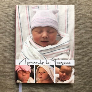 Diario fotográfico personalizado // Diario de tapa dura personalizado // Diario en blanco // Diario de viaje // Cartas al diario del bebé //Diario de embarazo