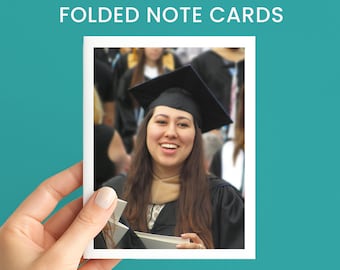 Graduation Photo Note Card, Graduation Thank You Note with Your Photo