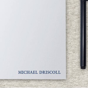 Personalized Notepad -- Simple Name // Custom Stationery // Custom Notepad // Monogram Notepad // Coworker Gift // Boss Gift