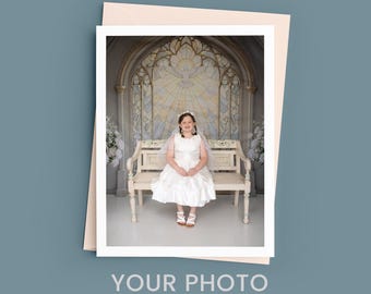 First Communion Thank You Note: Custom Photo Stationery