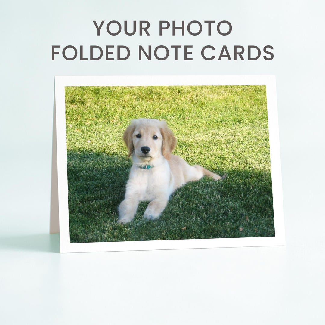 Photo Note Cards: Custom Cards With Your Picture - Etsy